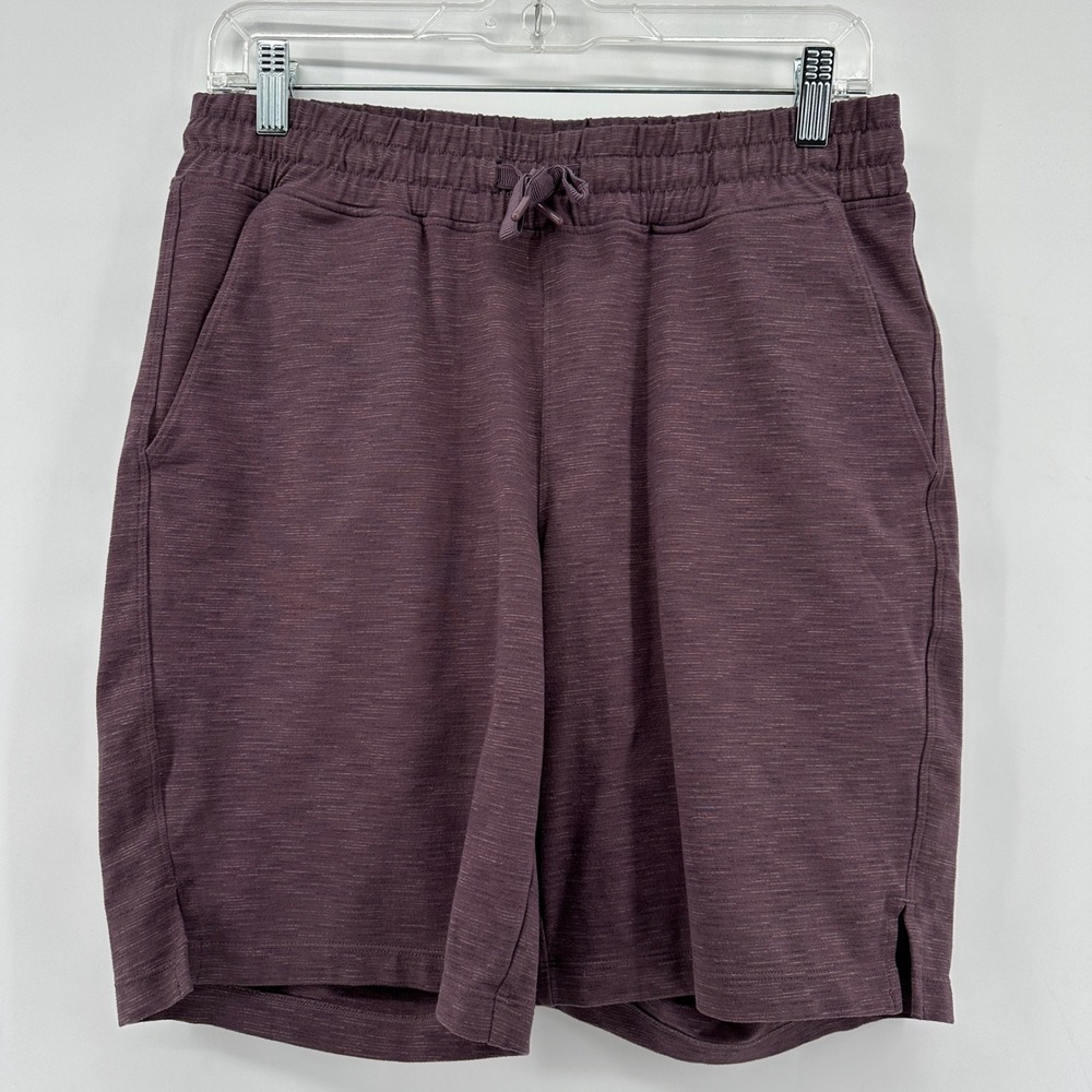 Mondetta Mens Heathered Plum Purple Activewear Shorts Size Small Drawstring
